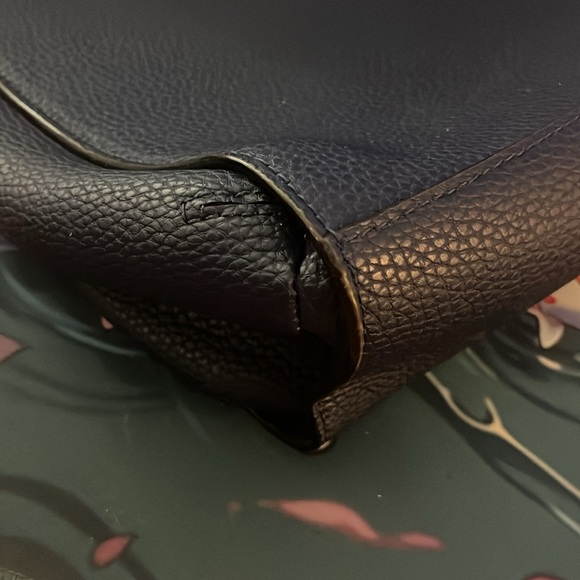 Leather Navy Kate Spade with Bow Detail - Picture 9 of 9